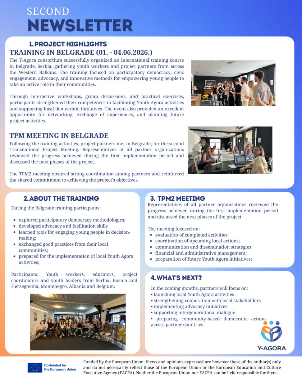 The second Y-Agora newsletter is out!